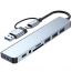 (KC 인증) USB C 8in2 멀티허브 도킹스테이션 USB3.0 SD TF 카드리더 갤럭시 맥북 노트북